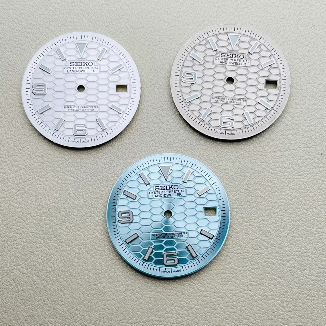 28.5mm 31mm Watch Dial Blue Green Luminous For NH35 NH36 Movement Watch Parts