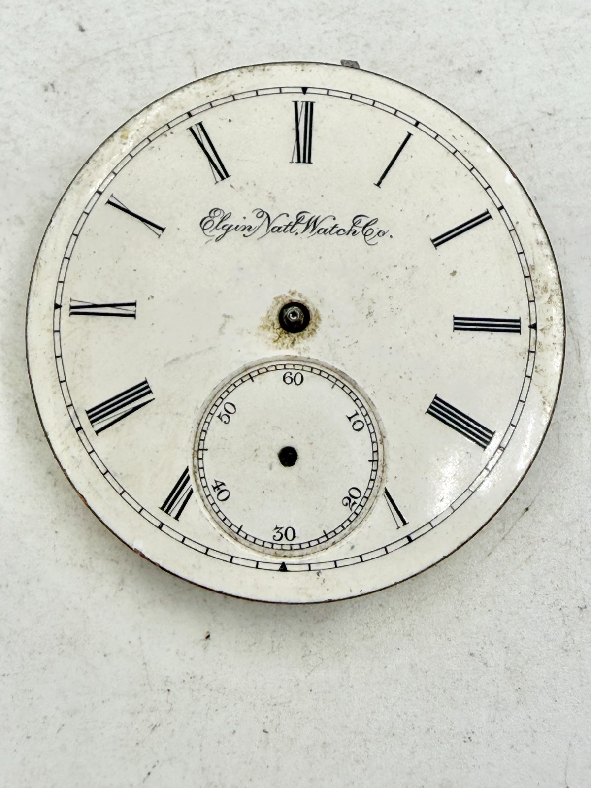 Antique 1891 16s Elgin Grade 104 Pocket Watch Movement W/Dial