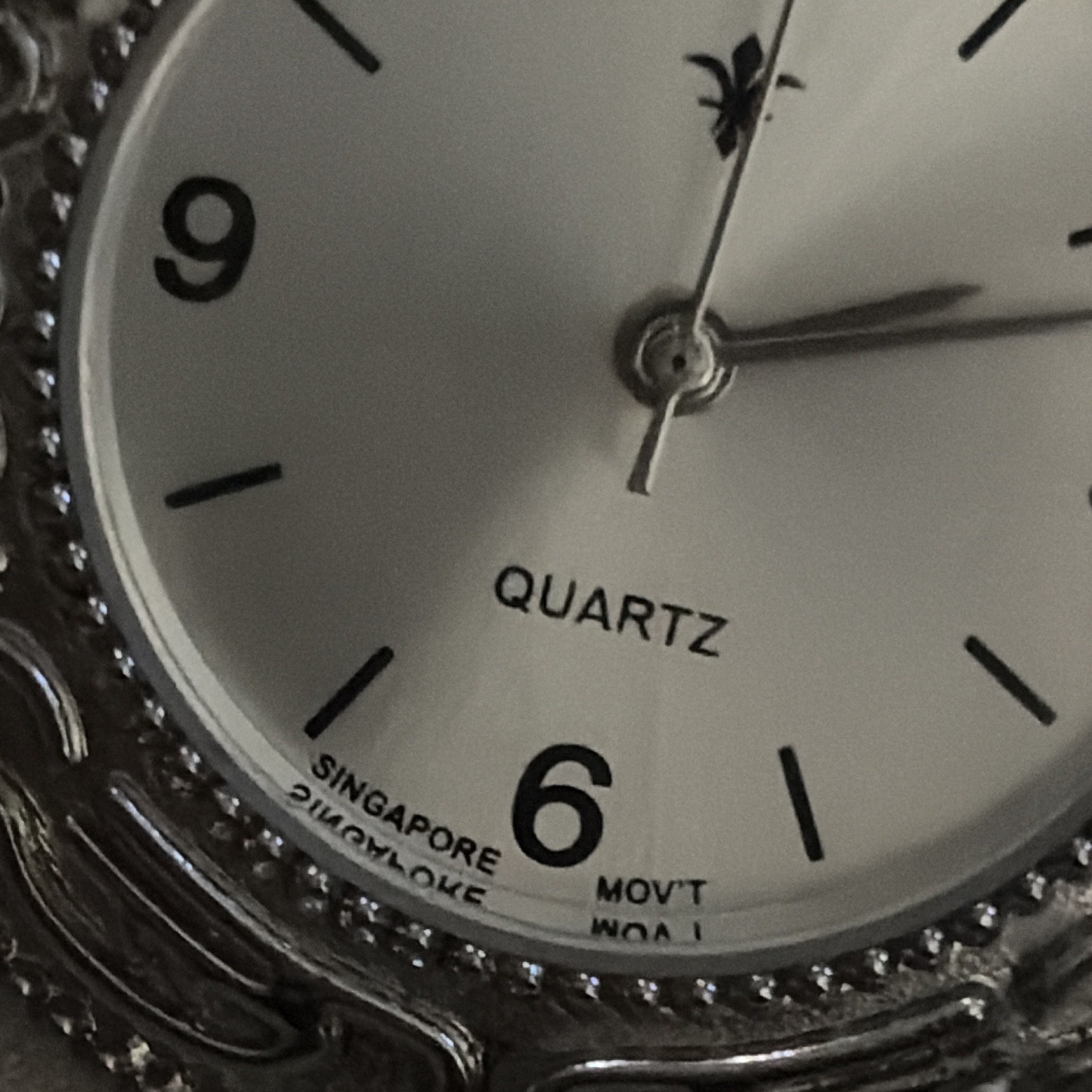 Silver-Tone Stainless Steel Quartz Watch Case w/ Stainless Steel Back, 14112 101