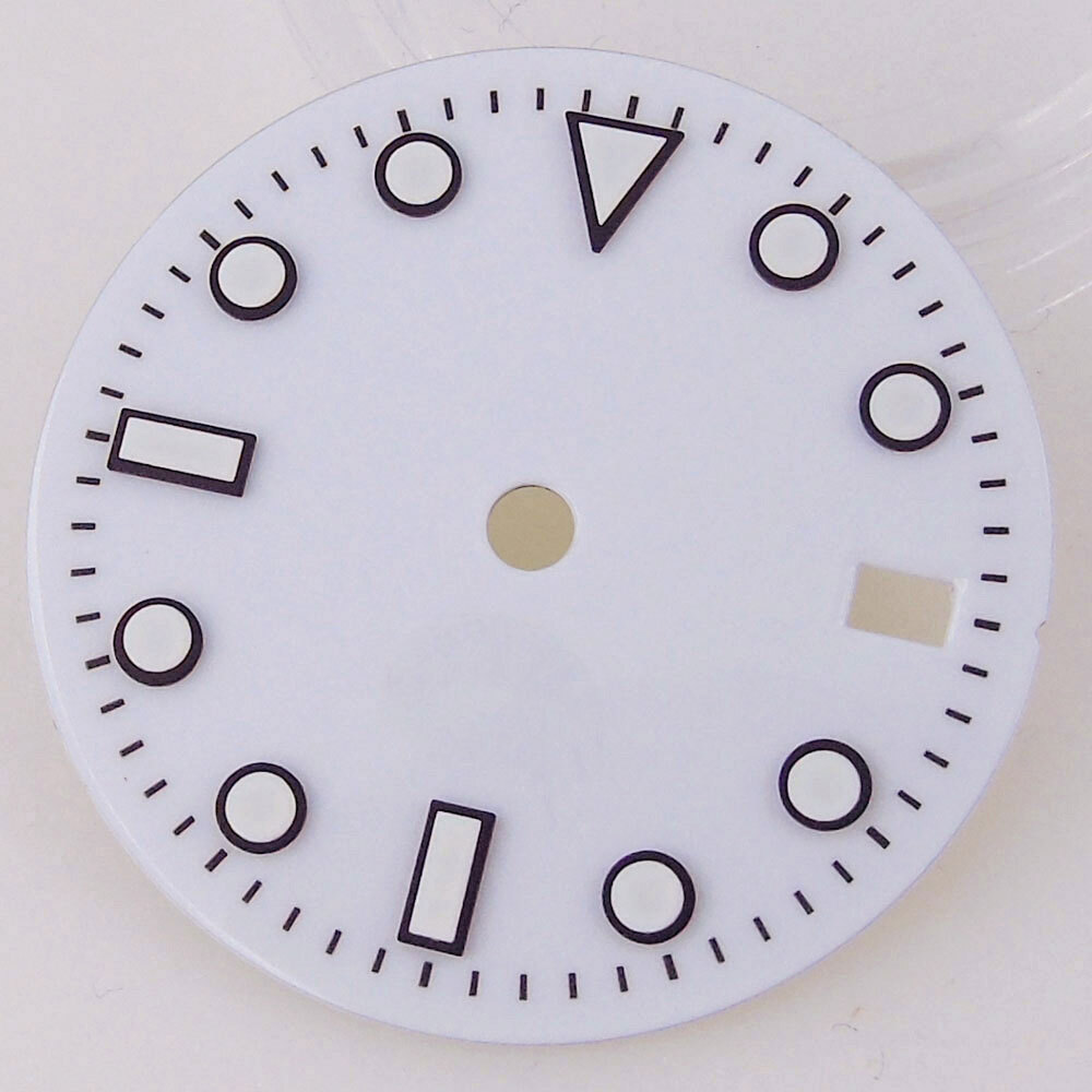 29MM GMT Black White Dial Luminous Dial For NH34A watch accessories repair tool