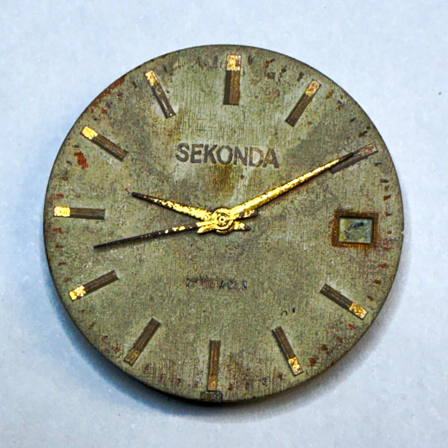 Sekonda 2614.2H Mechanical Manual Wind Watch Movement 17 Jewels Metal