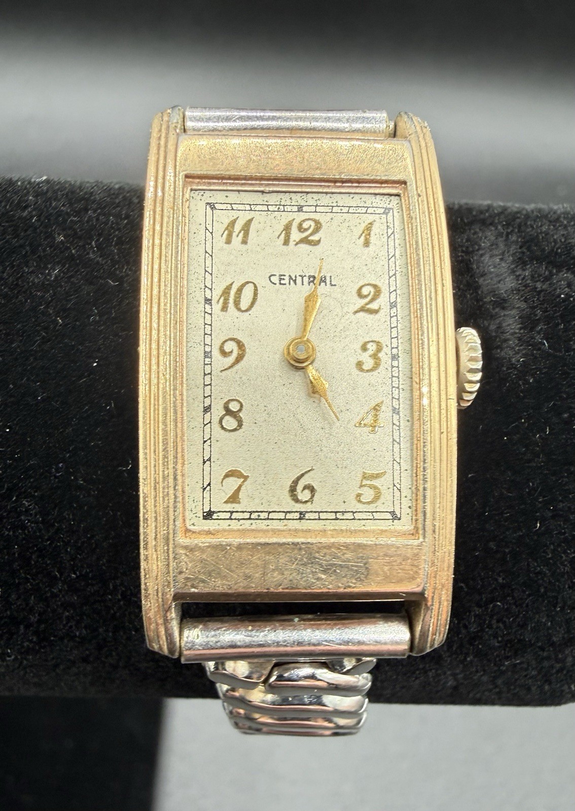 Vintage Central Watch Co Model AL10 Swiss 7 Jewels Movement Parts Repair