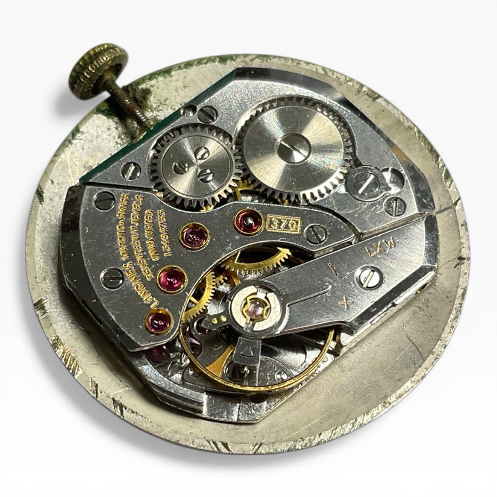 VTG LONGINES CAL 370 MANUAL MOVEMENT FOR PARTS OR REPAIR JG1-3