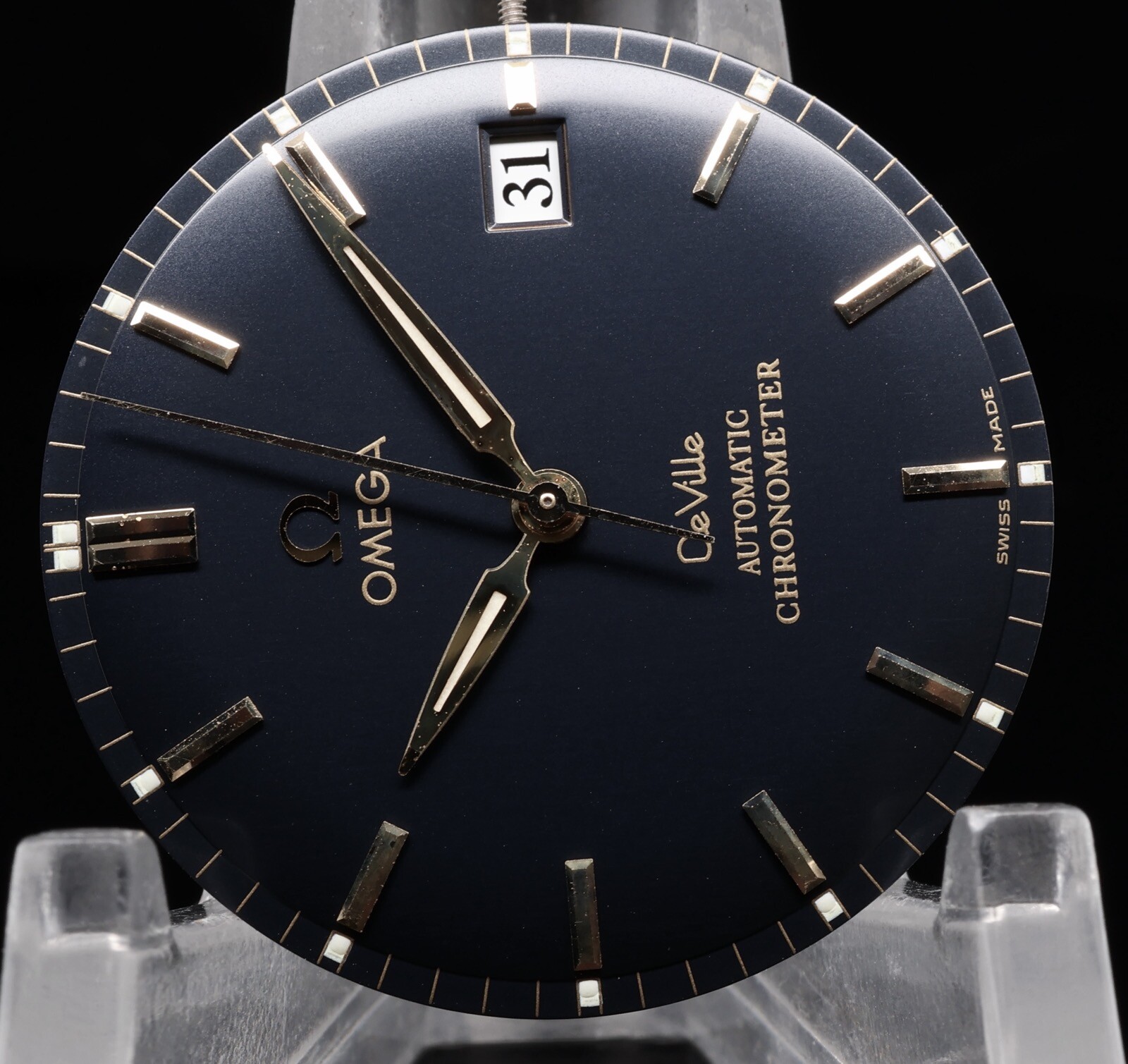 OMEGA De Ville Automatic Chronometer Black 18k Dial & Hands Ref 4131.80.00 #305