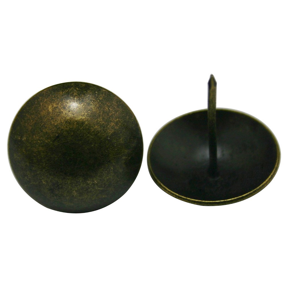 20pcs 1.6 Inch Antique Brass Round Large-headed Nails Round brass nail