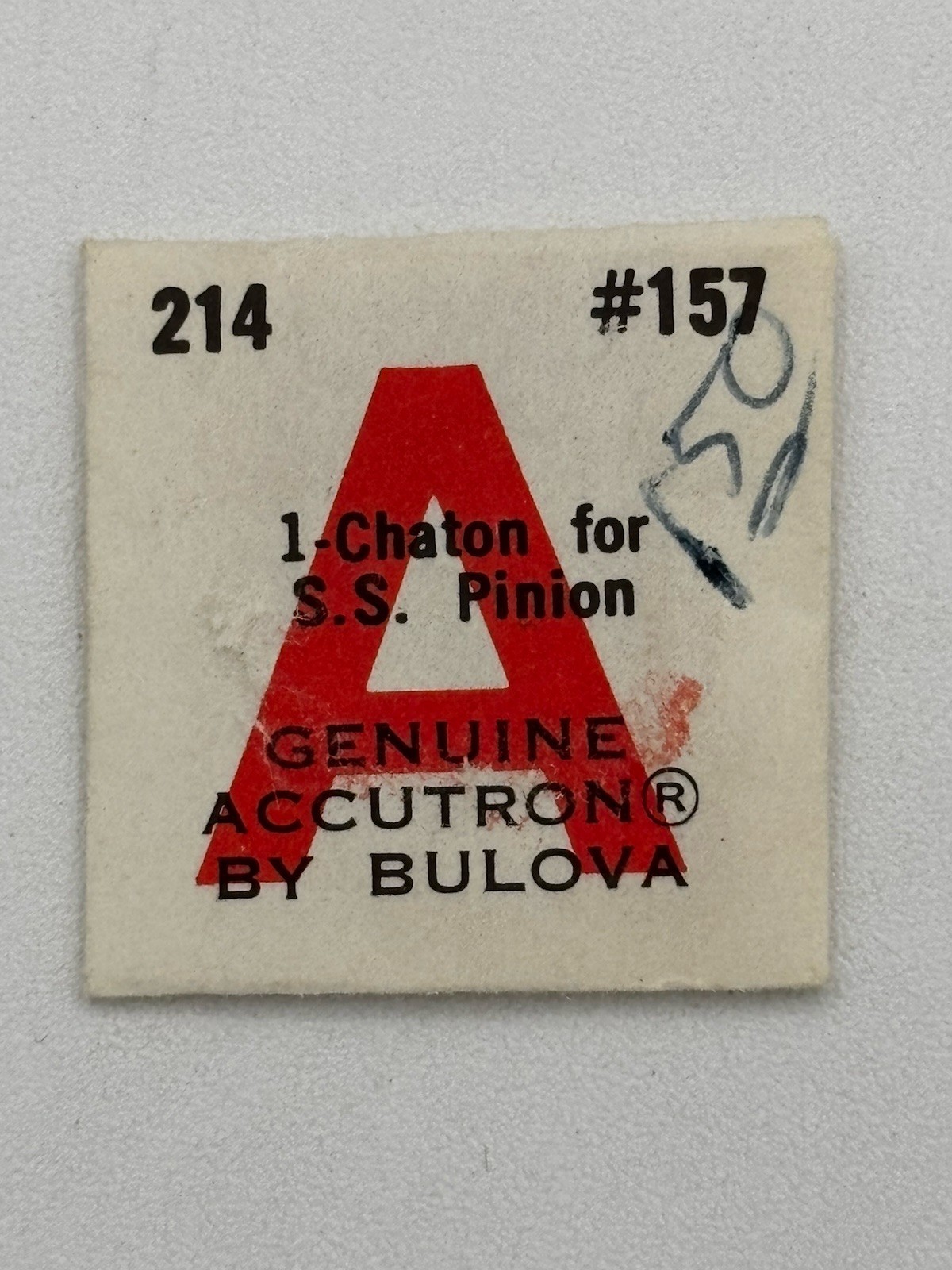 Genuine Accutron Bulova 214 Chaton for Sweep Second Pinion #157 NOS