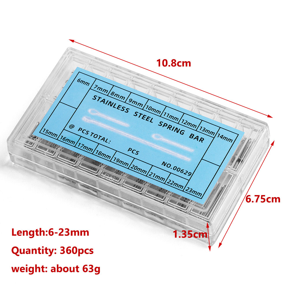 360pcs Watch Band Split Pins Bracelet Strap Link Pins Cotter Bar Repair Tools