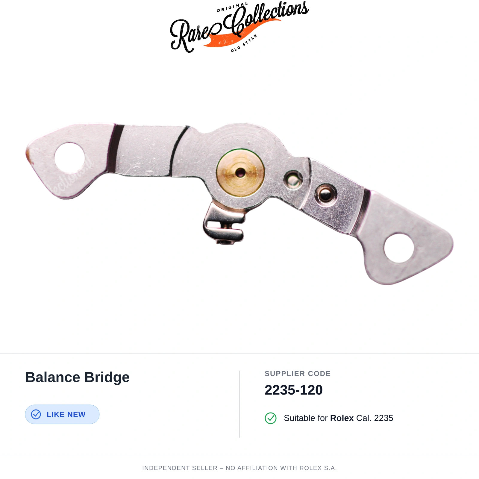 Balance Bridge for Rolex (cod. 2235-120) — Excellent Condition