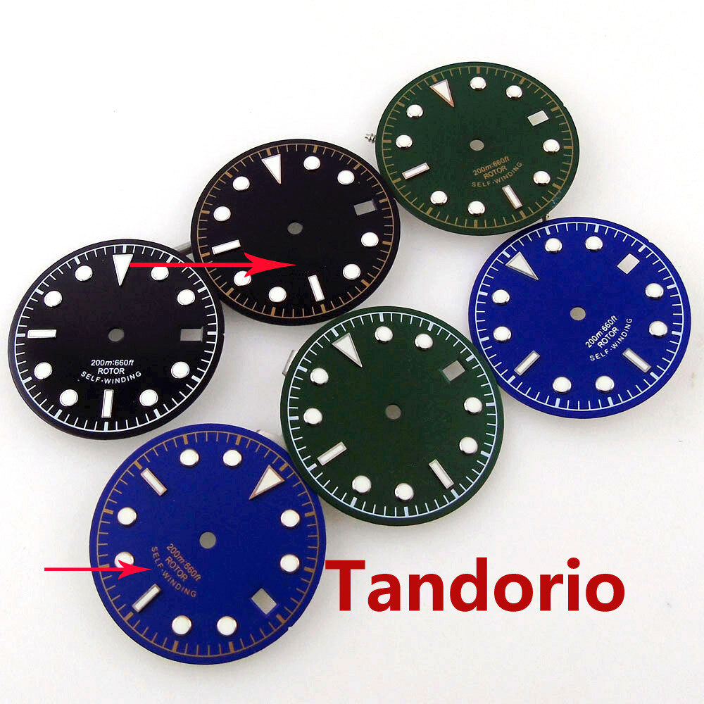 30.4mm Men Watch Dial Fit NH35 NH36 7s26 ETA 2836 2824 PT5000 Automatic Movement