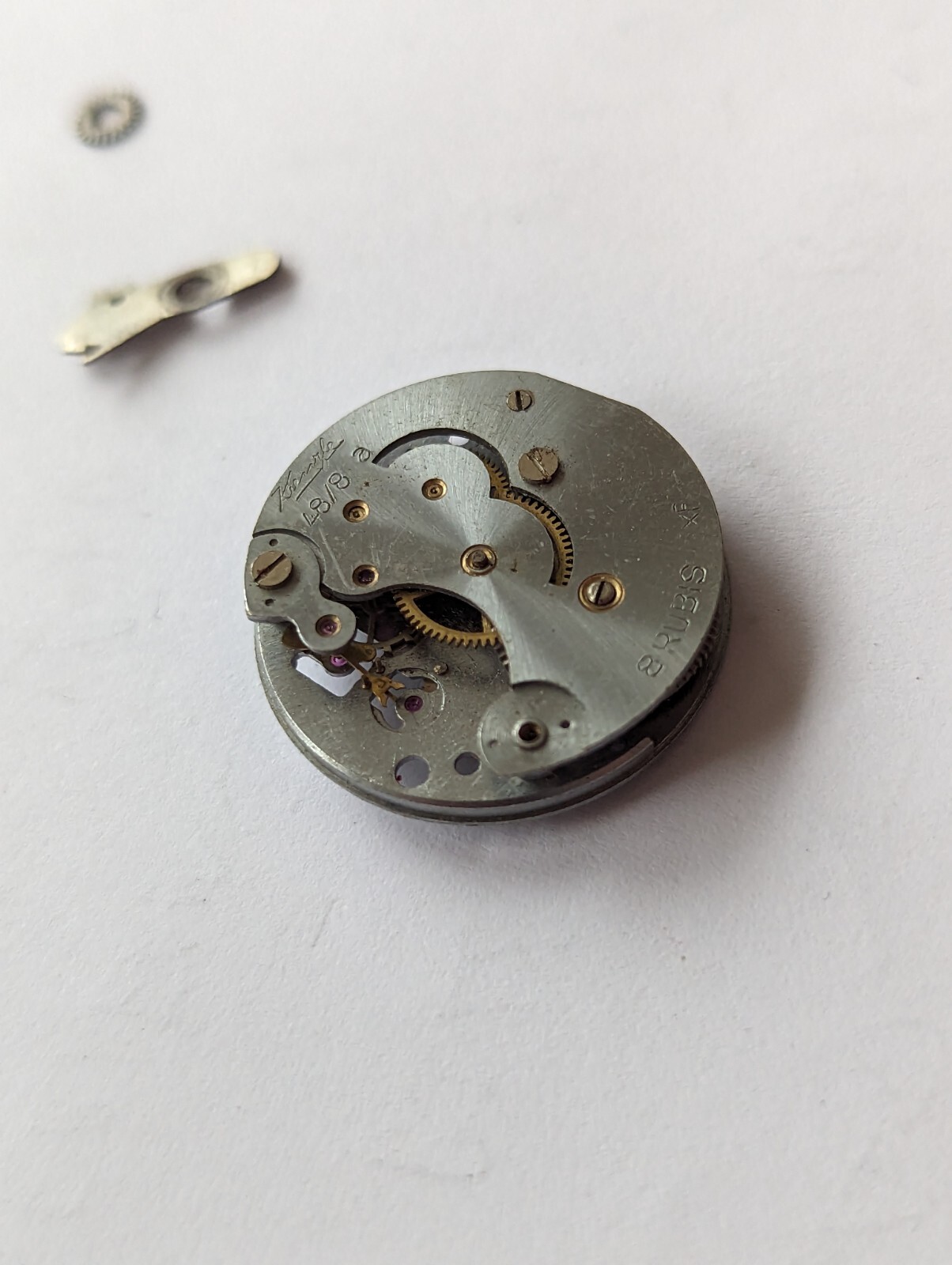 Vintage Kienzle 48/8 Mechanical Watch Movement (Incomplete)