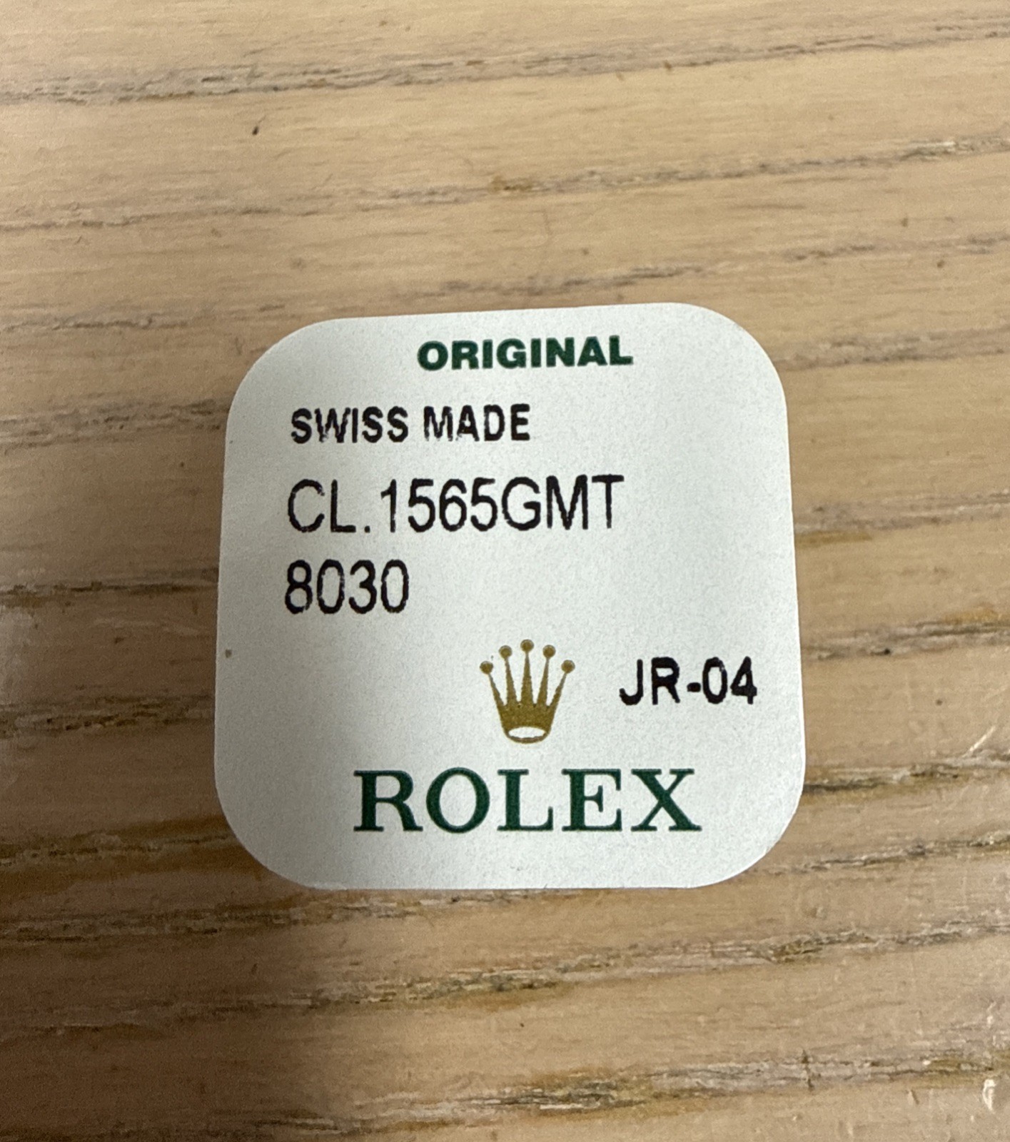 Genuine Rolex GMT Center Wheel With Cannon Pinion 1565-8030 New Factory Sealed