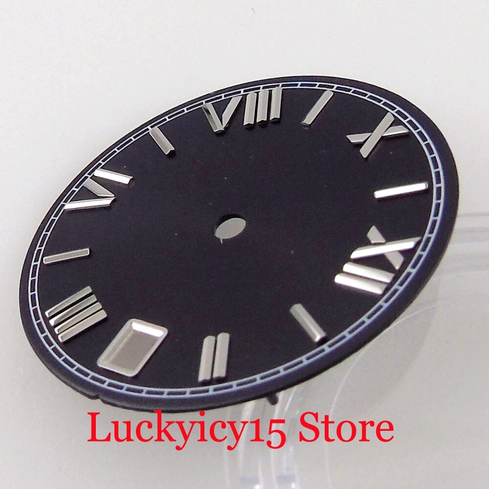 28.5MM Accessories Mens Watch dial Fit NH35A NH36A NH35 NH36 SKX Black Blue Date