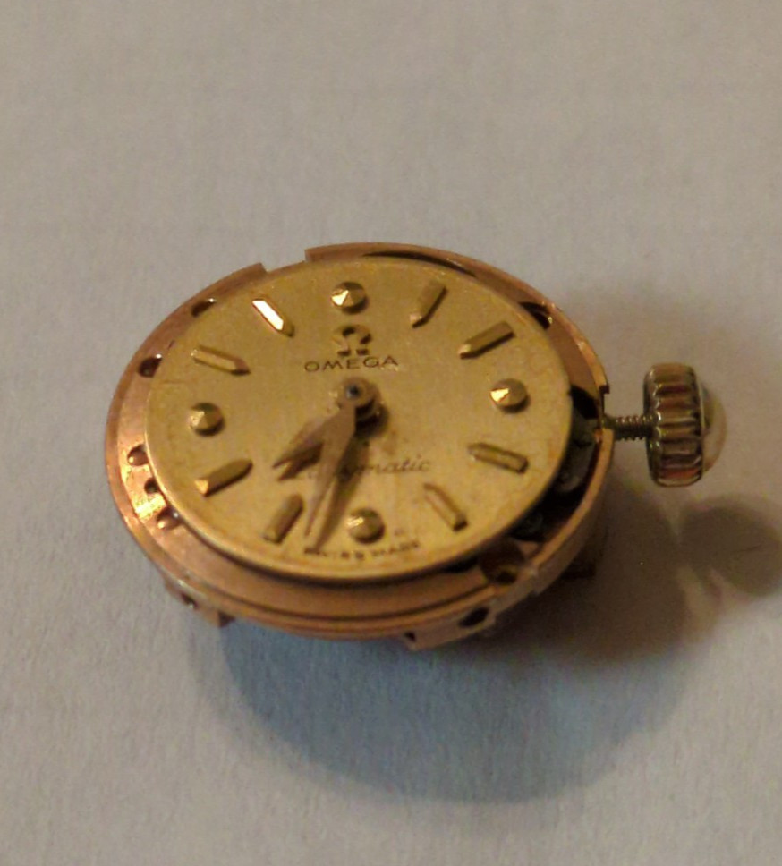OMEGA AUTOMATIC MOVEMENT CAL 455 FOR OMEGA LADYMATIC WATCH 17 JEWELS- WORKING