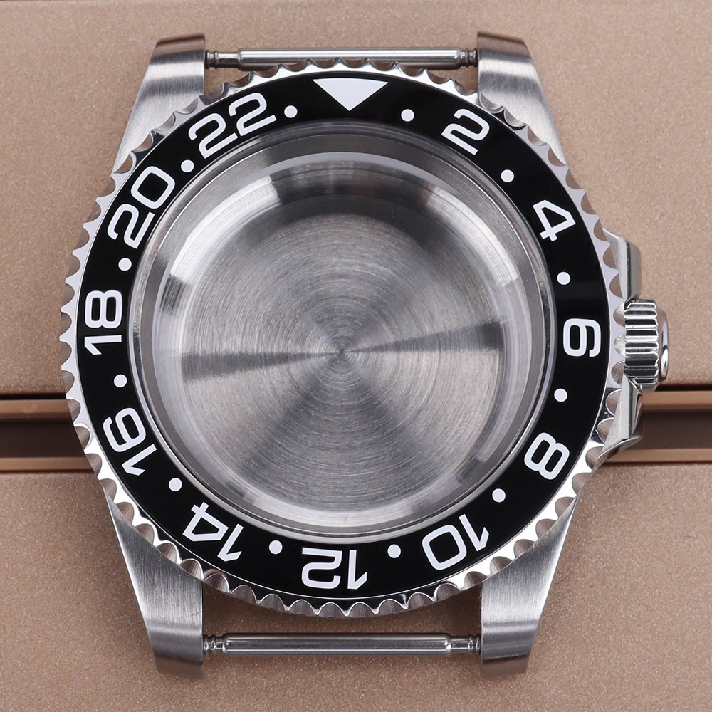FEIYASHI 40mm Brushed Steel NH35 Watch Case Sapphire For Seiko NH35 Miyota 8215