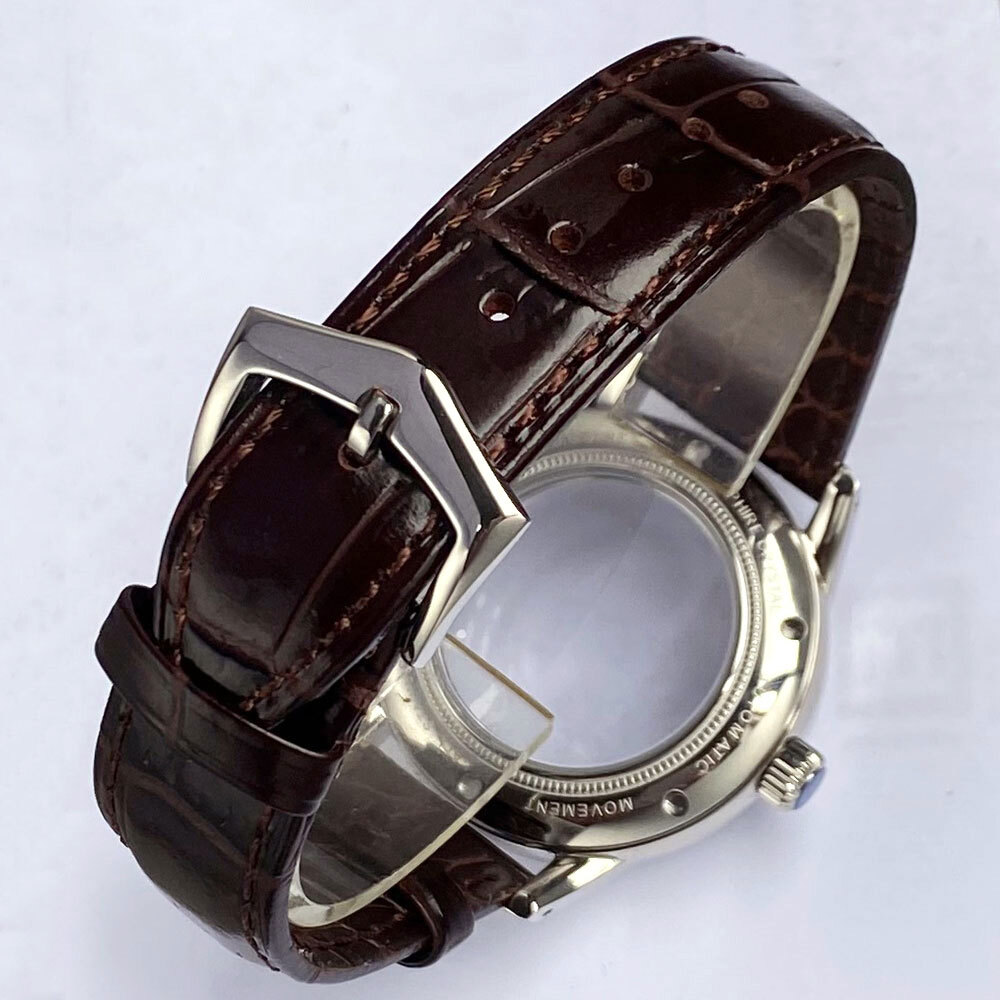 20ATM Double Bow Sapphire Glass 40mm Watch Case Fit NH35A NH36A ETA2824 PT5000