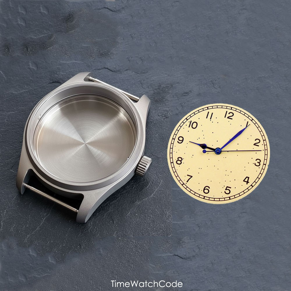 Titanium NH35 Pilot Watch Case 39mm for NH36/38 PT5000 ETA2824 SW200 Miyota8215