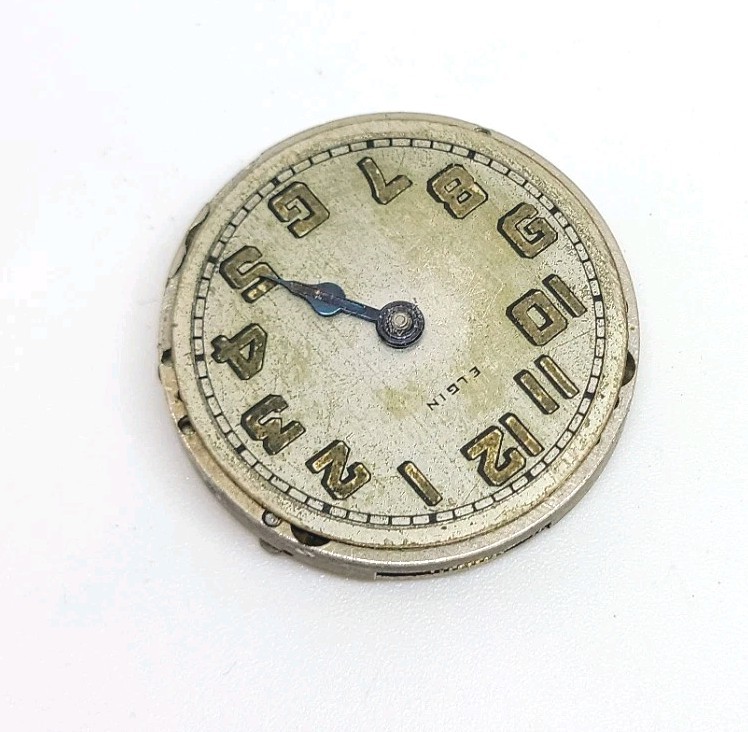 1925 Elgin Model 3 Grade 463 7J 3/0s Mechanical Pocket Watch Movement For Repair