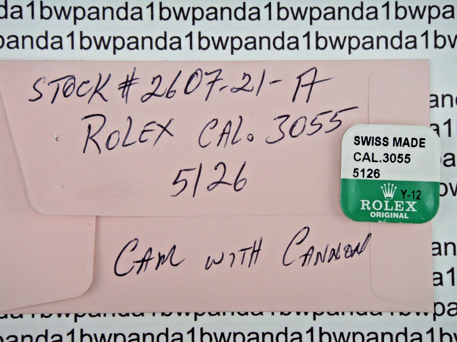 OEM Rolex Calibers 3055 & 5055 Part #5126 Cam with Canon NOS=New Factory Sealed