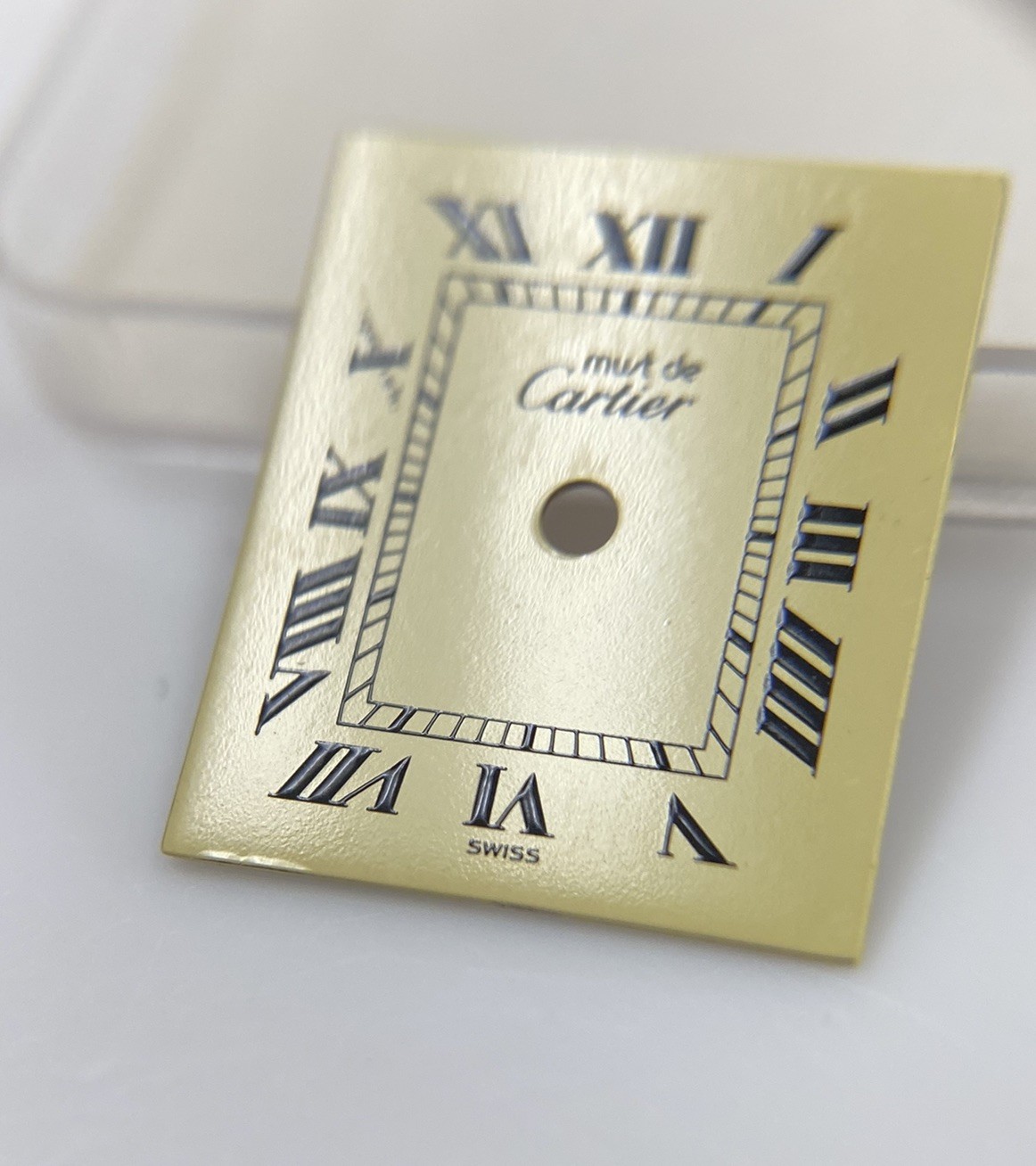 Original Cartier Must de Cartier Tank Vermeil Champagne Roman Numeral Dial
