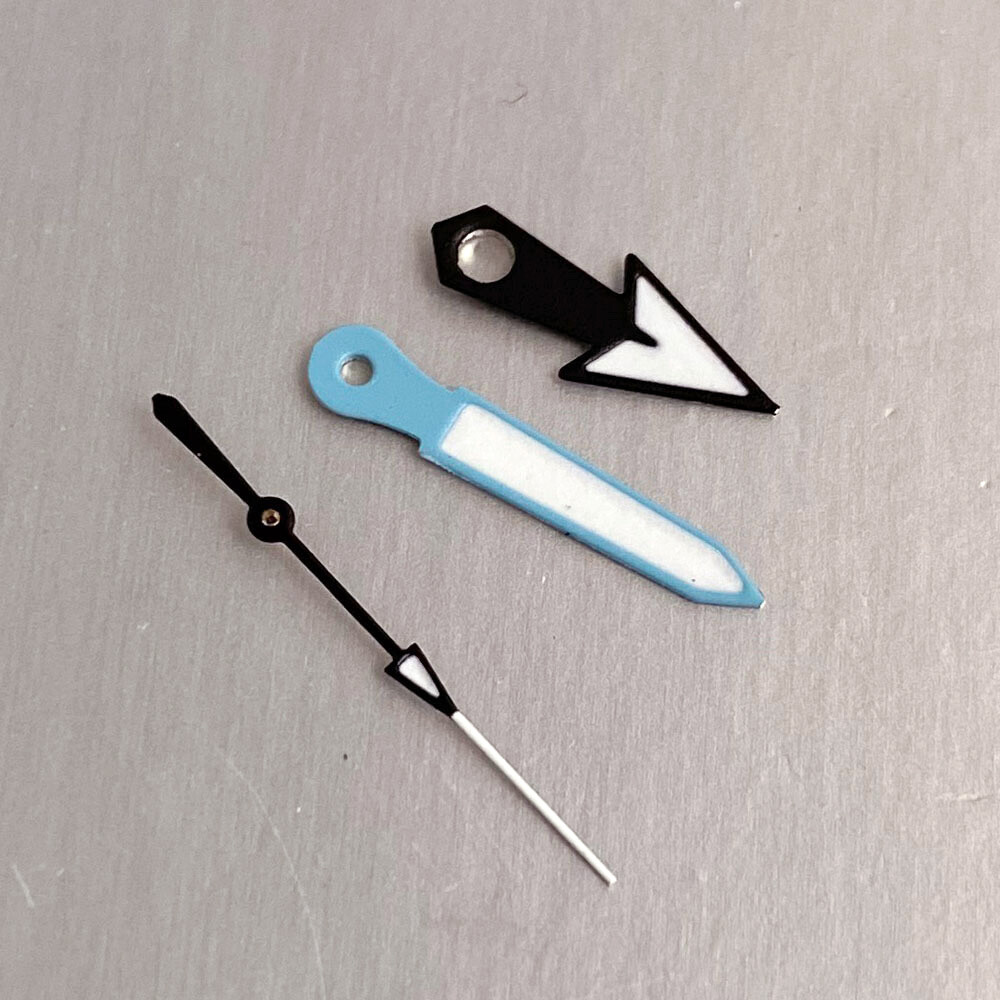 Luminous White Sky Blue Watch Hand Needles fit for NH35 NH36 NH38 Diving Watch