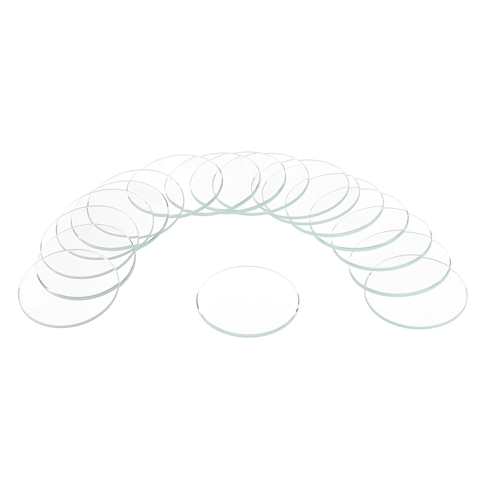18pcs Watch Crystal Glass Lens 29mm Flat Round Glass Watch Face Crystals Lens