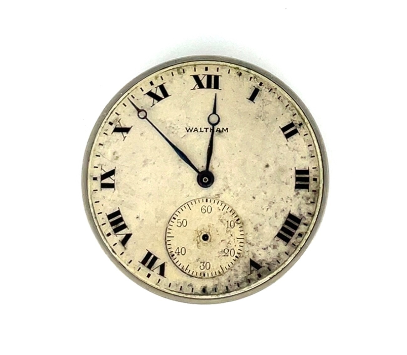 Antique 1917 Waltham Pocket Watch Movement Grade 225 Model 1894 12s 17j *BROKEN*