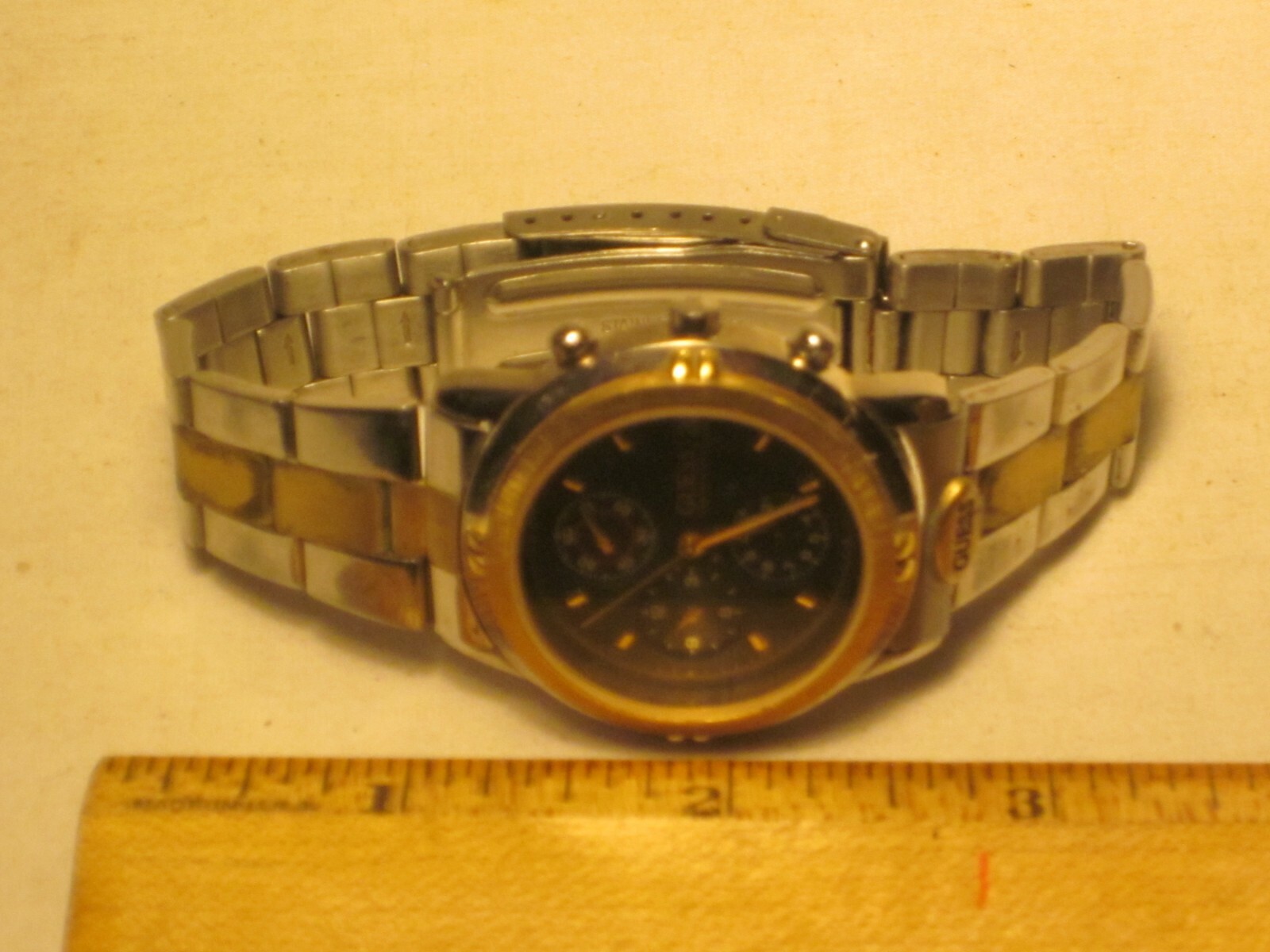 parts repair GUESS Chronograph wrist watch watch 1995 date time wristwatch