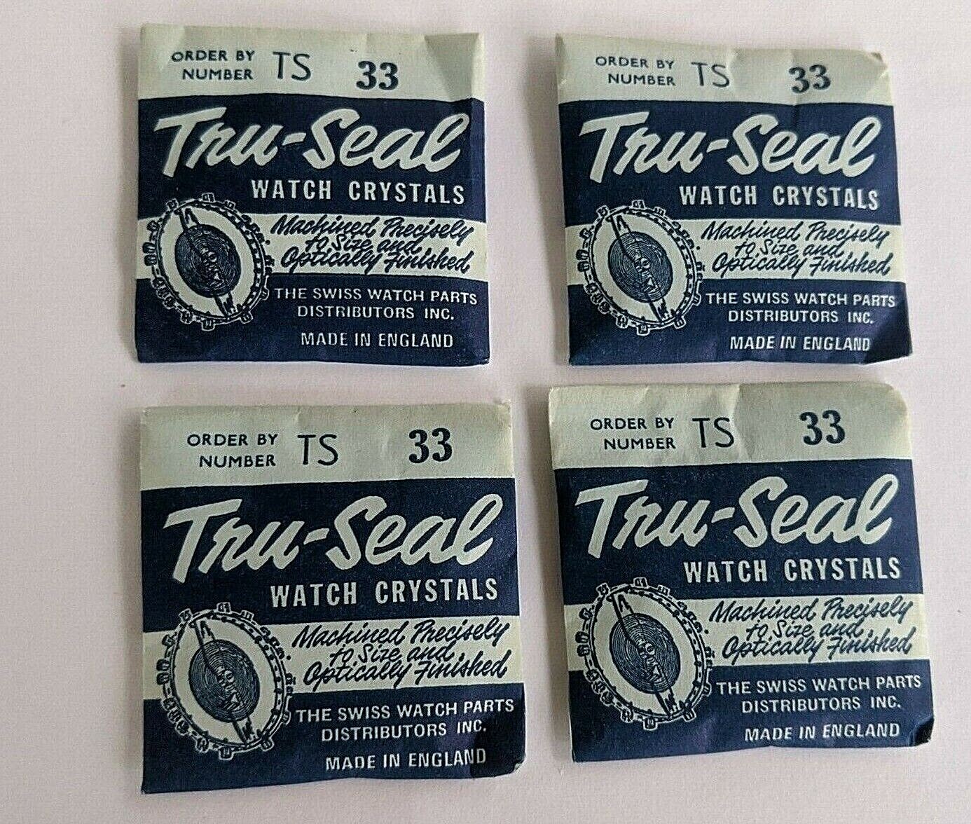 Domed Plastic Waterproof Crystals TRU-SEAL Size 33 = 33.6mm x 4 pieces