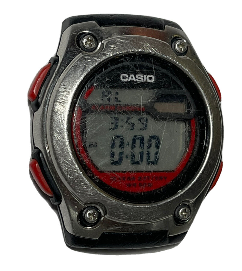 Casio 3091 W-211 Illuminator Watch For Parts Or Restoration. Works