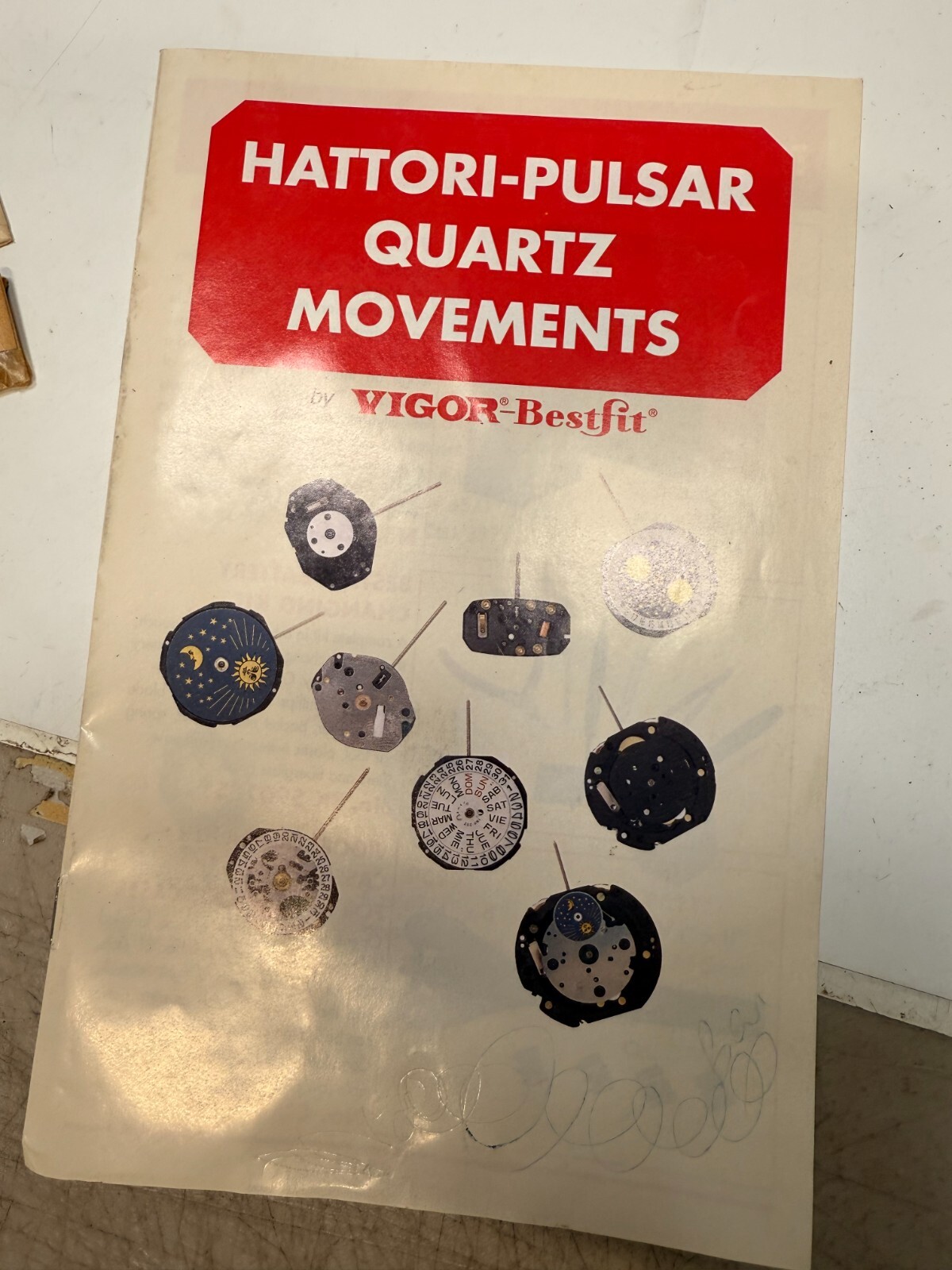 Vintage 80’s Hattori Pulsar Quartz Movements Vigor Bestfit Brochure Order Form
