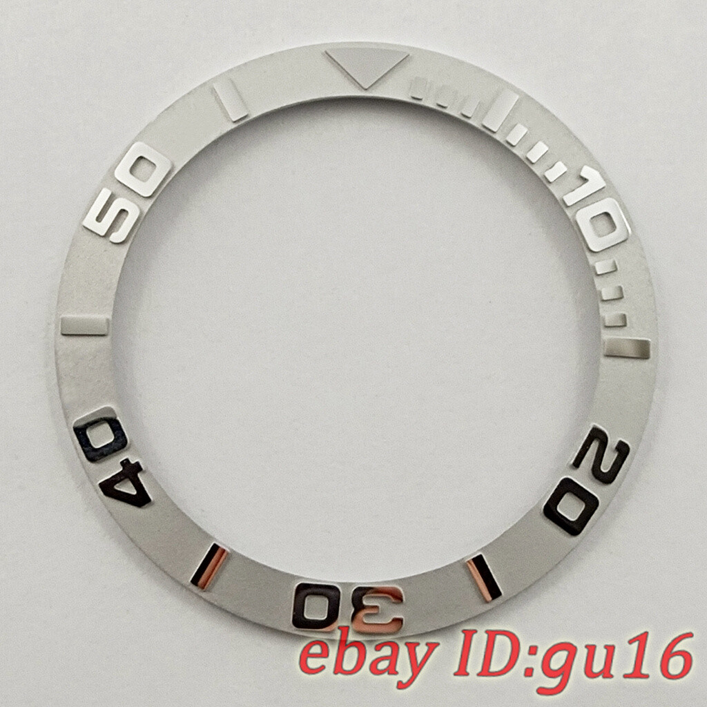 38mm black white blue green gold ceramics bezel insert fit 40mm automatic watch