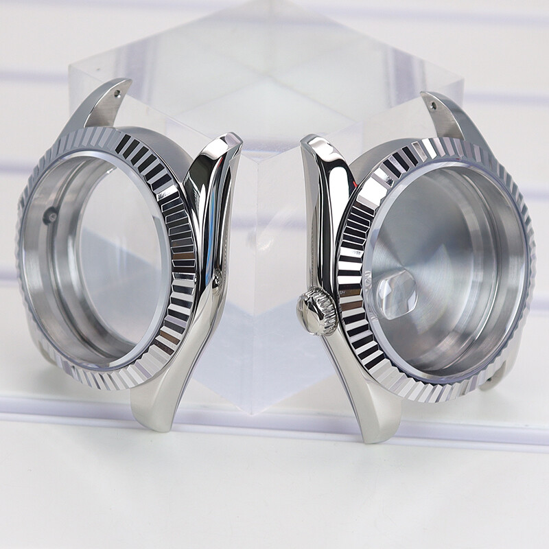 stainless steel Explorer Watch Case nh35 Sapphire Glass For Seiko NH35 Movement