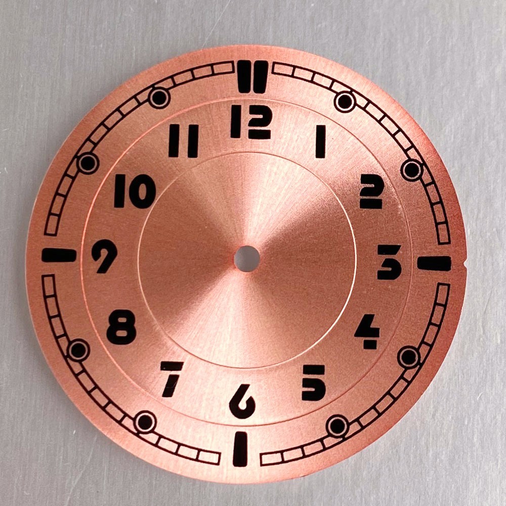 33.5mm Pilot Watch Dial & Hands Arabic Numerals Fit NH35 NH38 Miyota8215 PT5000