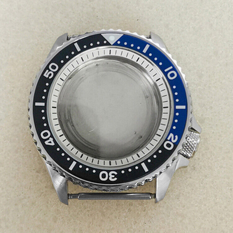 42MM Aluminum Bezel Sapphire Watch Case for NH35/NH36/4R36 SKX007 Watch Movement