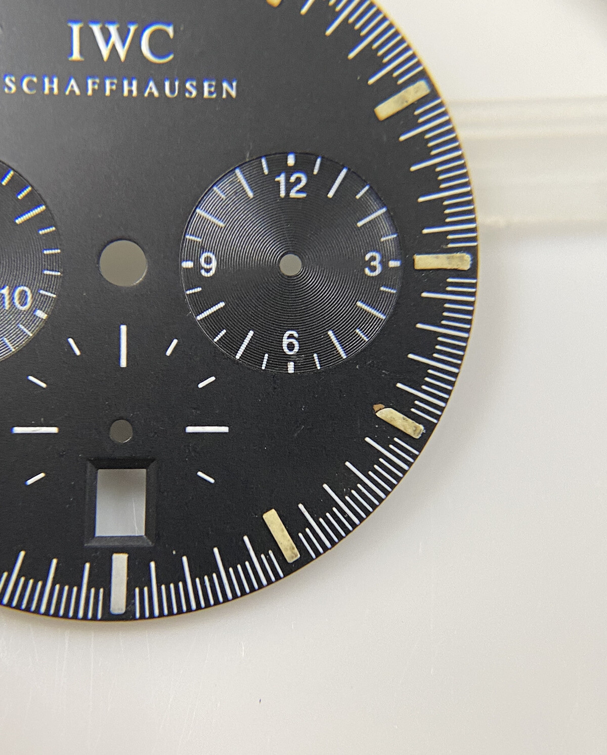 Original IWC GST SCHAFFHAUSEN Chronograph IW372701 Black 27mm Dial