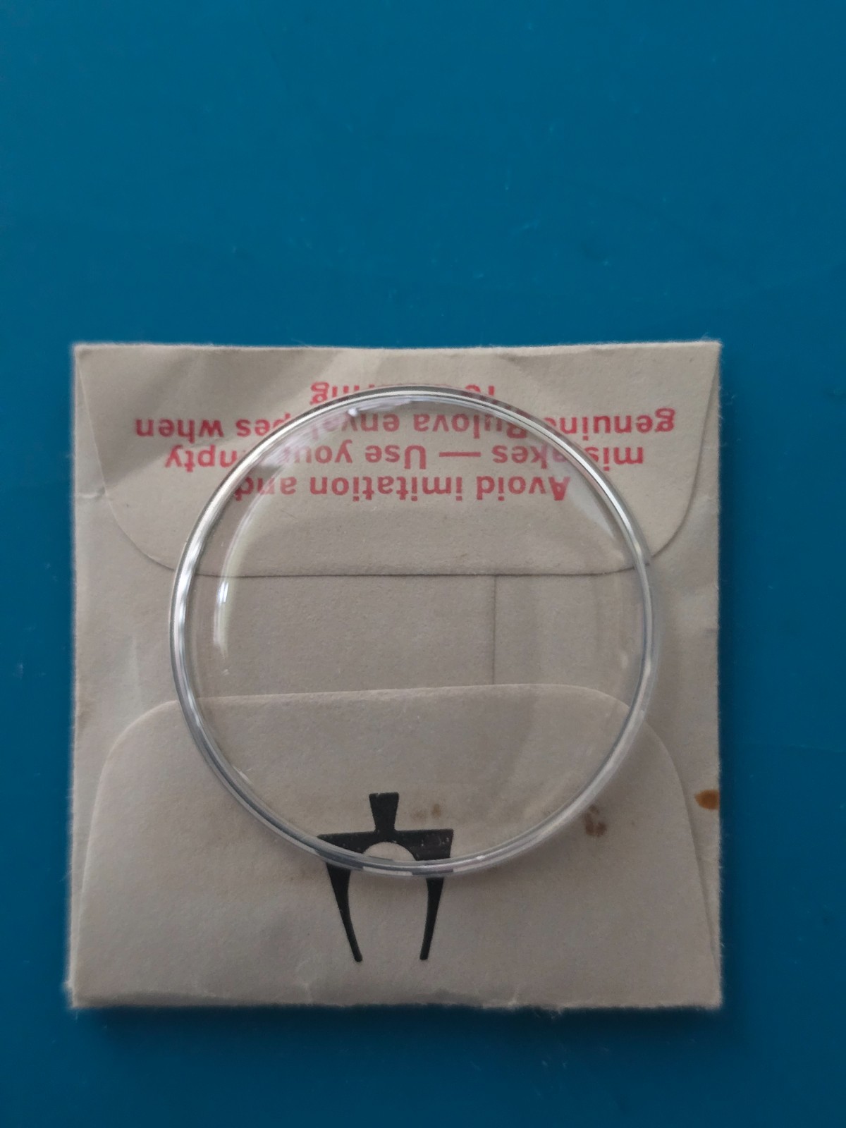 NOS Genuine Accutron Bulova Caravelle Crystal 1270-1AW 32.7mm Armored White