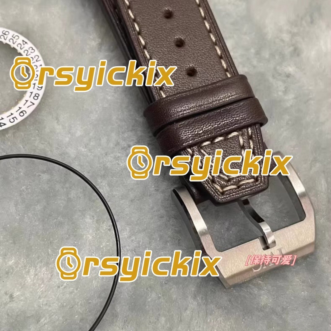 40mm Stainless Steel Watch Case + Leather Strap For Mark 18 2892 2824 Movement1-