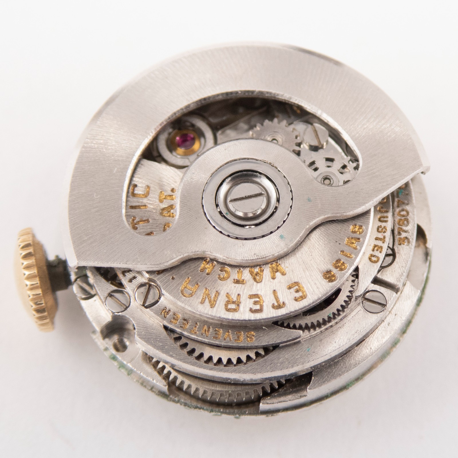 Vintage Eterna Matic 16.5 x 6.8 mm 17-Jewel Automatic Wristwatch Movement