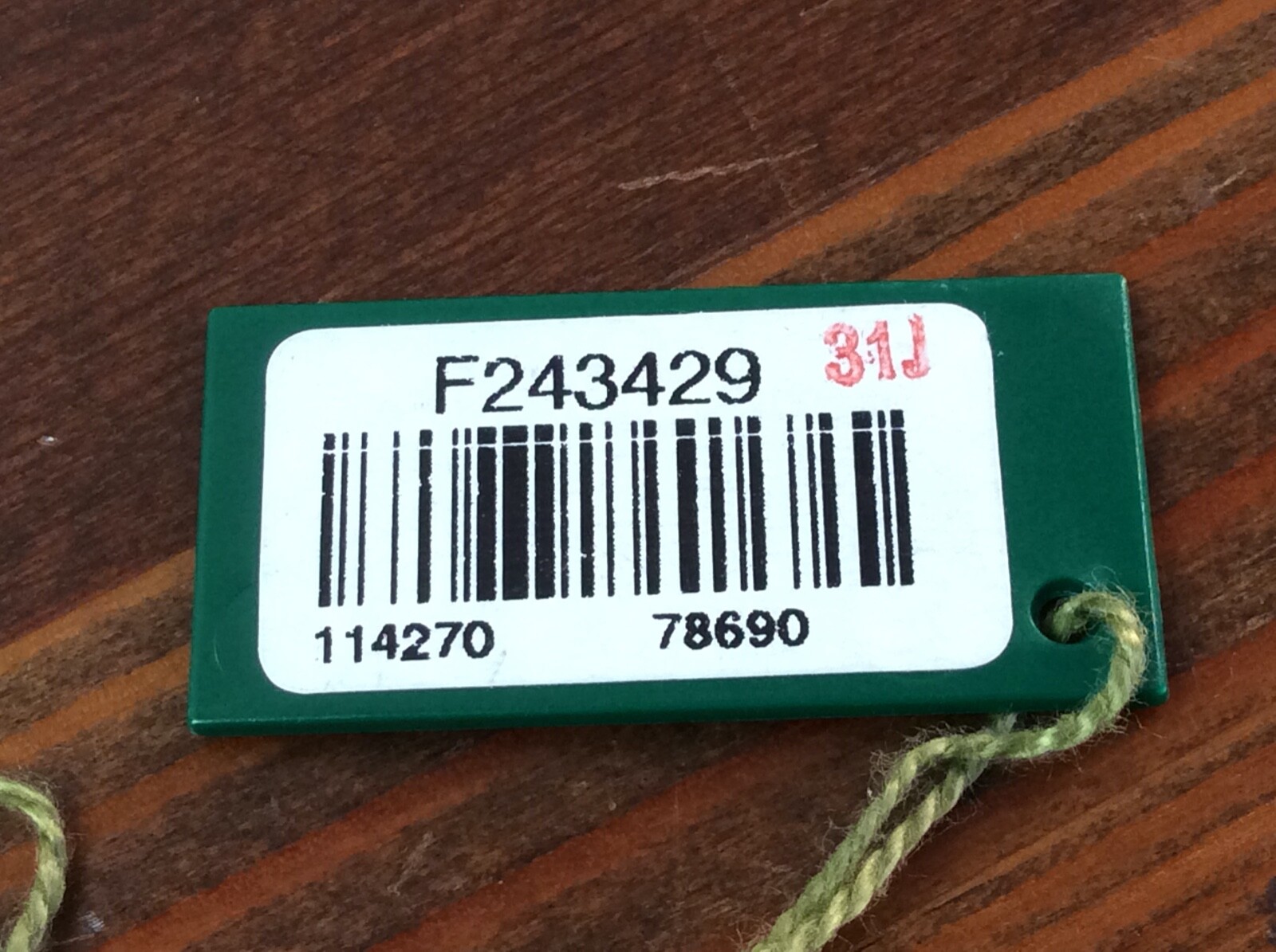 ROLEX Explorer I 114270 Green Hang Tag