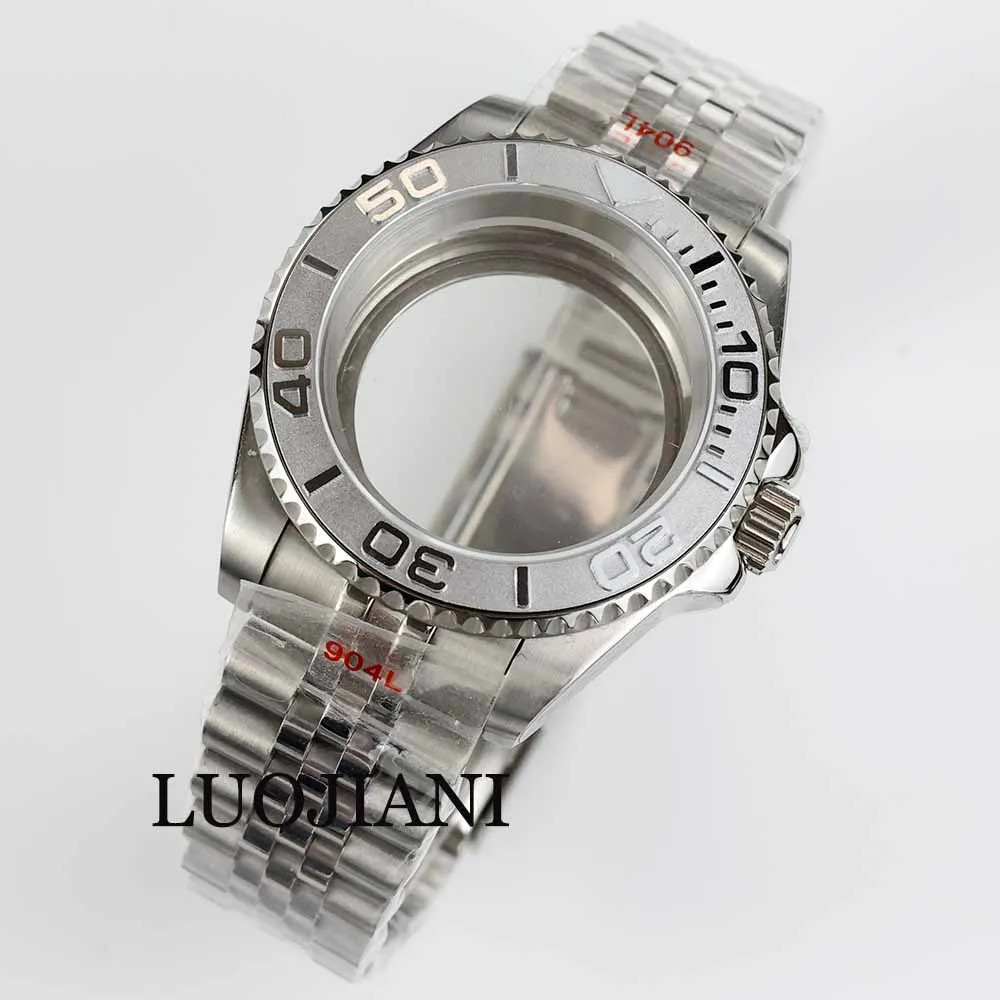 40mm NH35 Steel Case Ceramic Bezel Sapphire 28.5 Dial Jubilee Strap