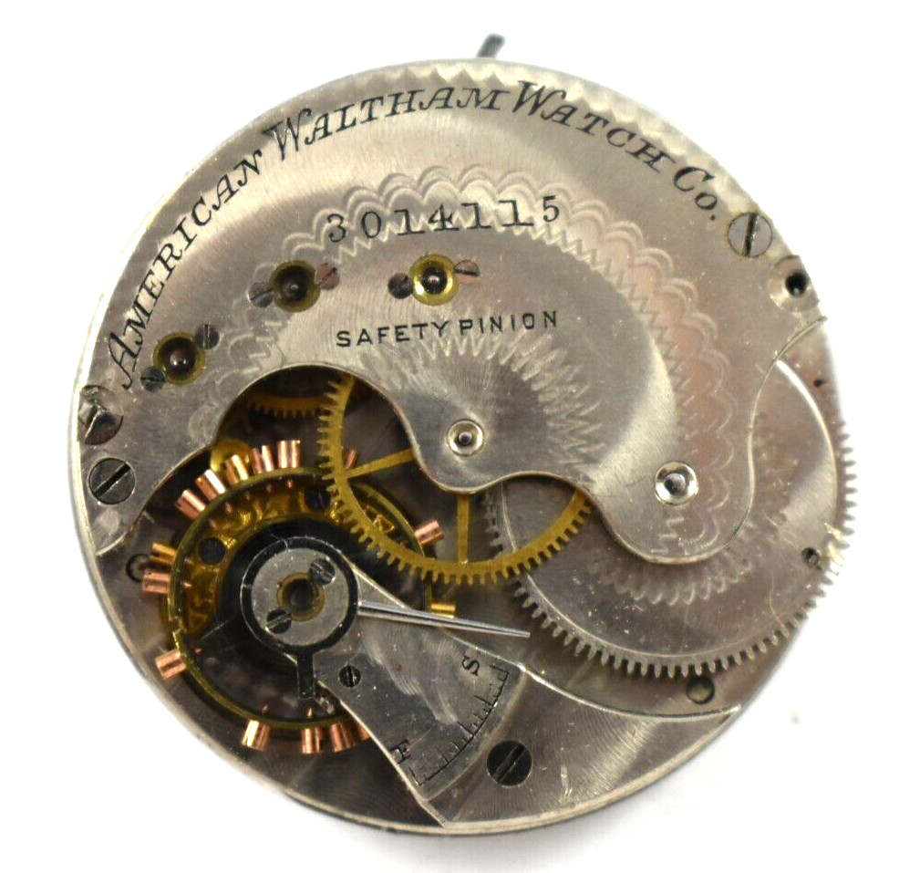 Vintage Waltham Royal 6s 13J Hunting Pocket Watch Movement lot.wc