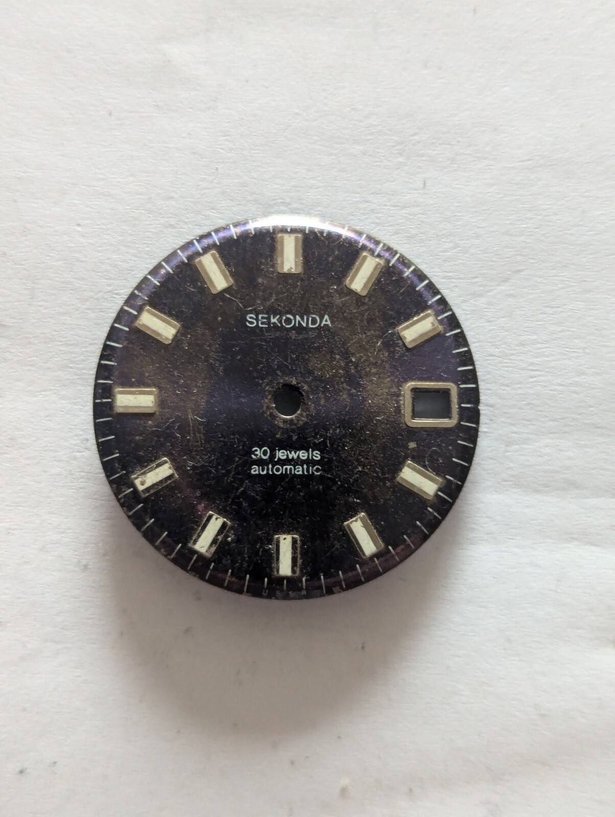 Vintage Poljot 2209 Sekonda Watch Dial (Unusual Colour & Nice Pattina