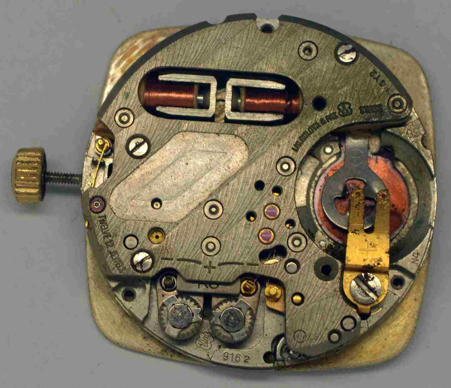 VTG TITUS TUNING FORK Movement & Dial. Cal: ETA-9162. For Parts