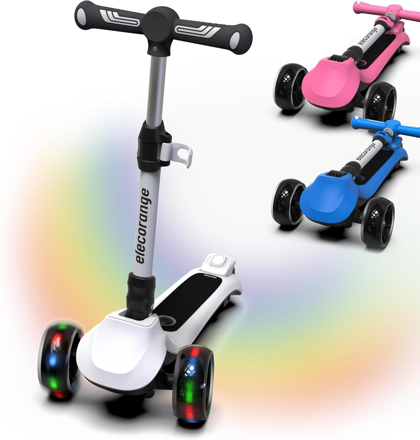 T200/T500 Balance Electric Scooter for Kids Age 4-9, 2 Types Front Wheels, Elect