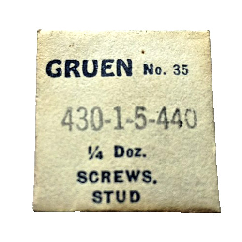 Gruen 430 431 435 440 Hairspring Stud Screws watch part #35 (4-pack)