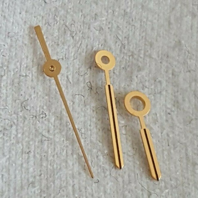 ETA Caliber 956.412, 256.111 Gold Plated Hour, Minute and Center Second Hands