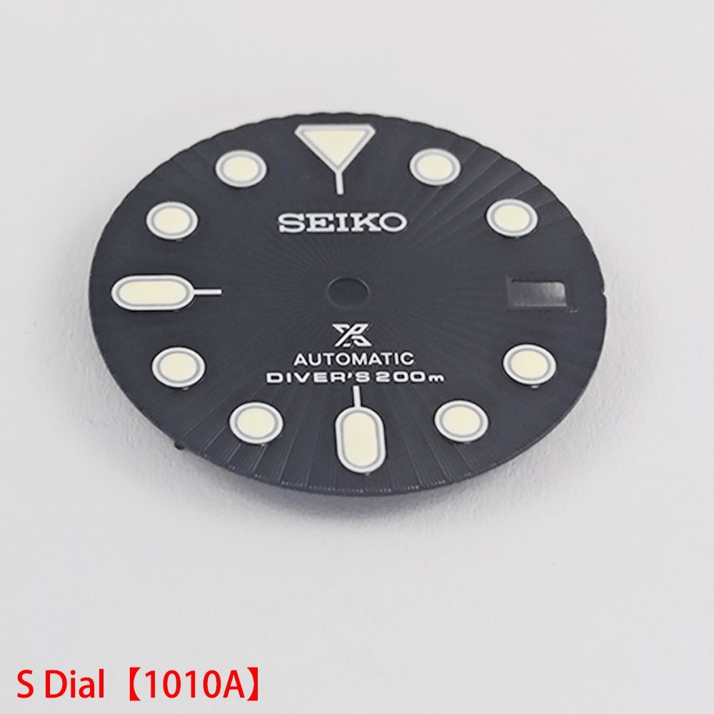 For Seiko 28.5mm Watch Dial Green Luminous Fit NH35 NH36 Movement Watches Faces