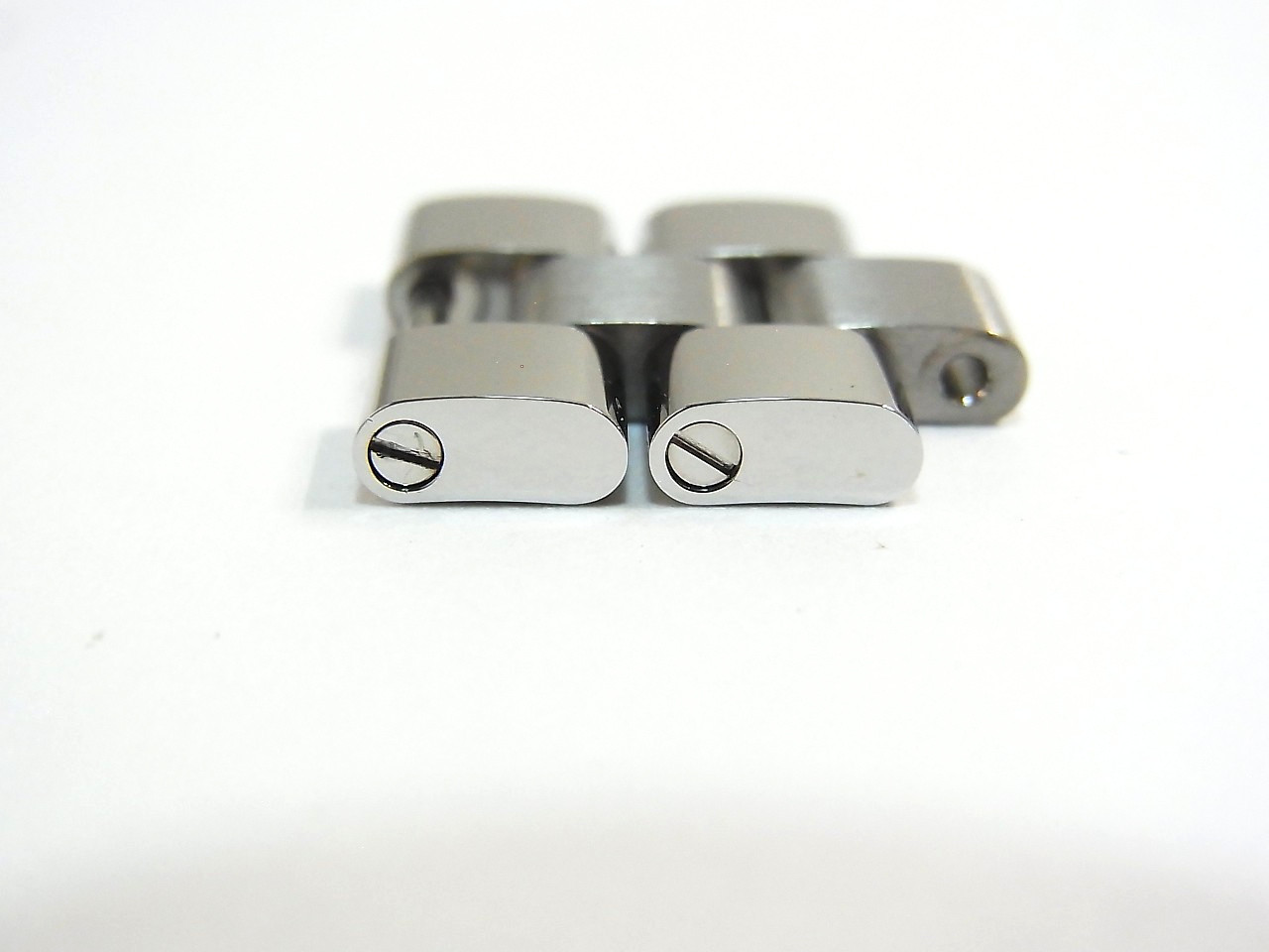 Cartier Roadster Watch 15mm Genuine SS Link Band Bracelet Parts 2pcs set Mint