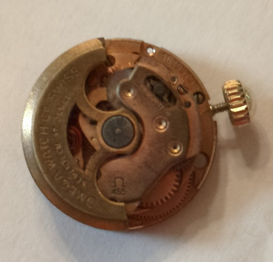 OMEGA AUTOMATIC MOVEMENT CAL 455 FOR OMEGA LADYMATIC WATCH 17 JEWELS- WORKING