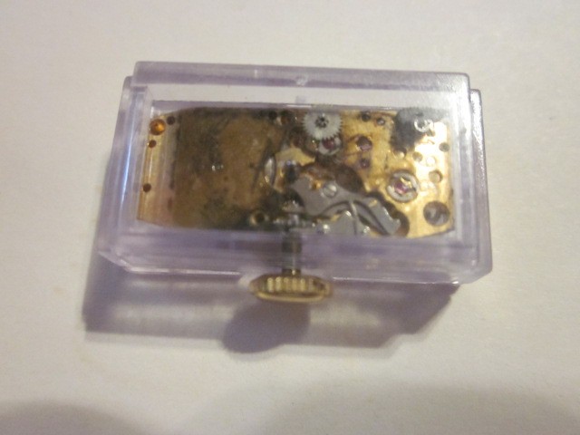 ANTIQUE SWISS MADE 17 JEWELS WRIST WATCH MOVEMENT PROTECTIVE CASE WORKS 8MM 20MM